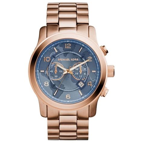 michael kors rose gold watch green face|rose gold mk watch men.